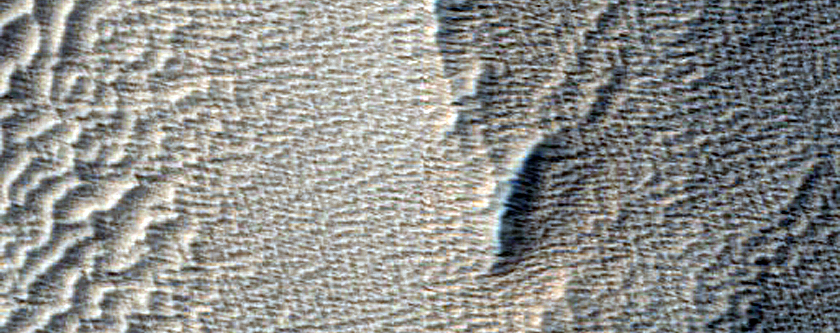 Arsia Sulci Terrain Boundary