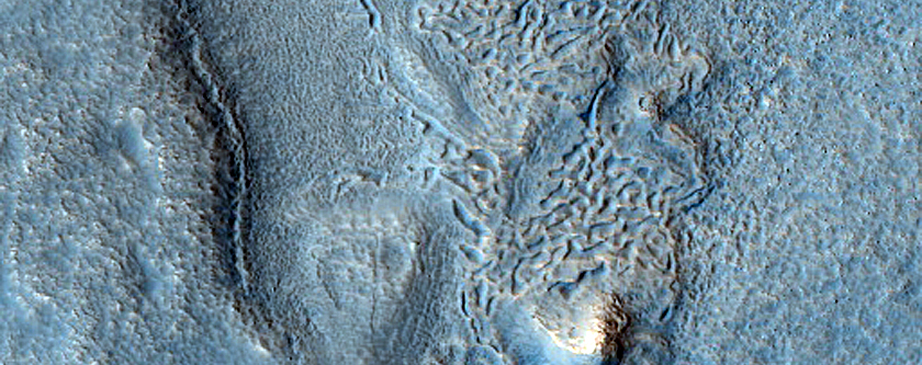 Dipping Layers and Brain Terrain in Deuteronilus Mensae
