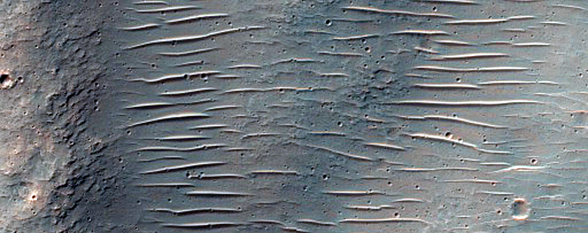 Channels Northeast of Hellas Planitia