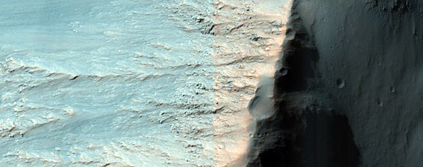 Monitoring Southern Coprates Chasma Ridge Slopes