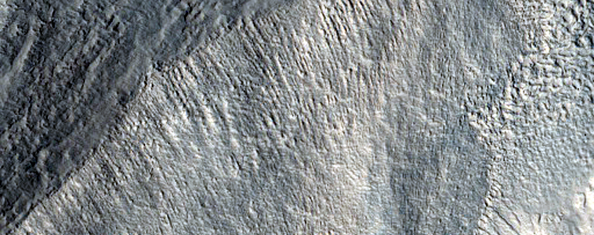 Surface Stratigraphy near Gullies