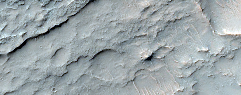 Terrain West of Dejnev Crater