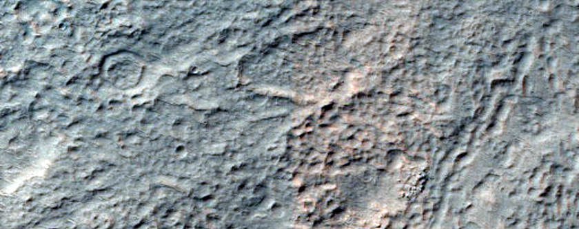 Layers in Crater near Hellas Planitia