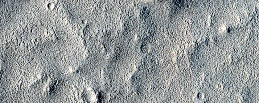 Layered Deposit in Crater on Cerulli Crater Floor
