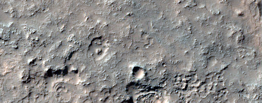 Inverted Channel on Crater Floor in Noachis Terra