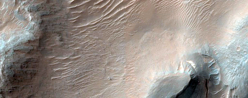 Light-Toned Deposits in Southern Arsinoes Chaos