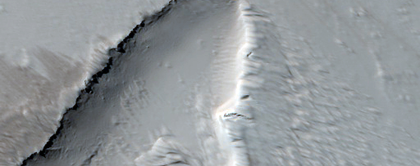 Fissure and Channel near Pavonis Mons