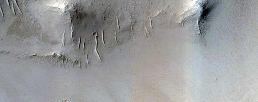 Block Coming Off Mesa East of Arabia Terra