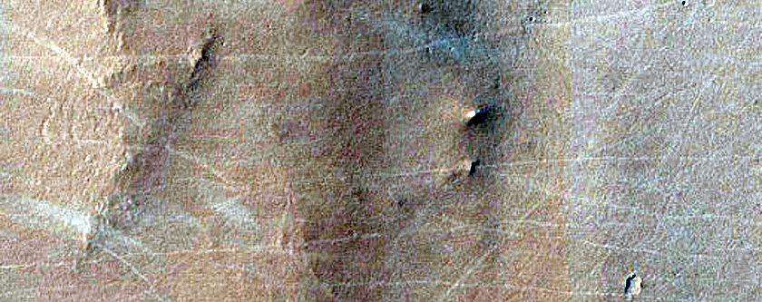 Terrain Northwest of Cassini Crater