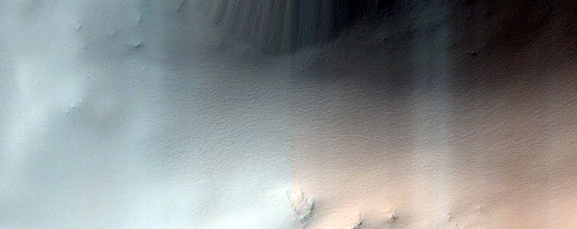 Slumps in West Eos Chasma