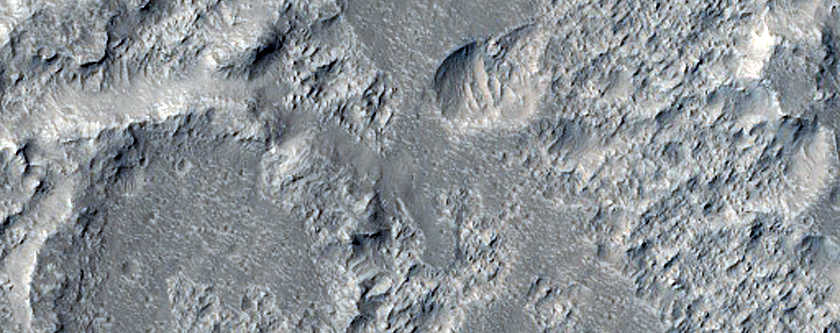 Landforms in Nepenthes Mensae