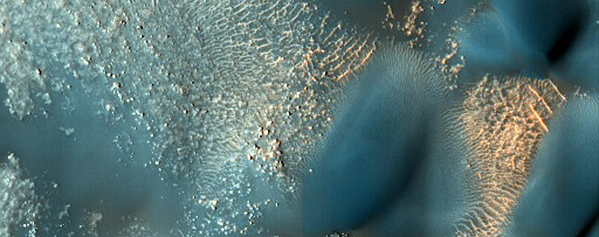 Dune Monitoring in Renaudot Crater