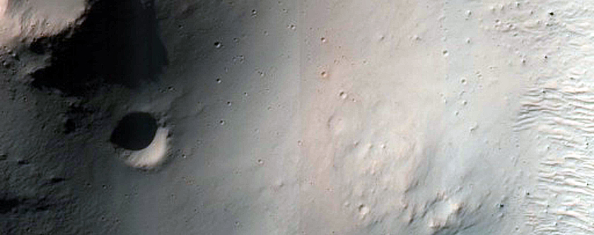 Impact Crater with Steep Slopes