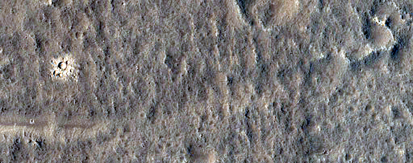 Landforms near Adamas Labyrinthus