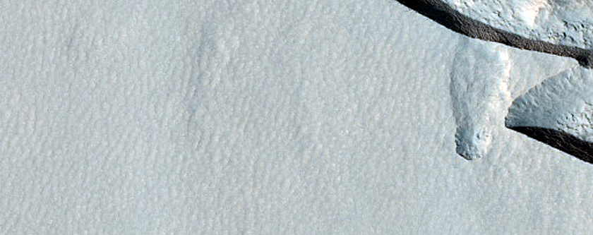 Scarps in Milankovic Crater