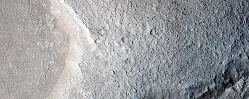 Lobate Debris Apron with Crenulated Textures