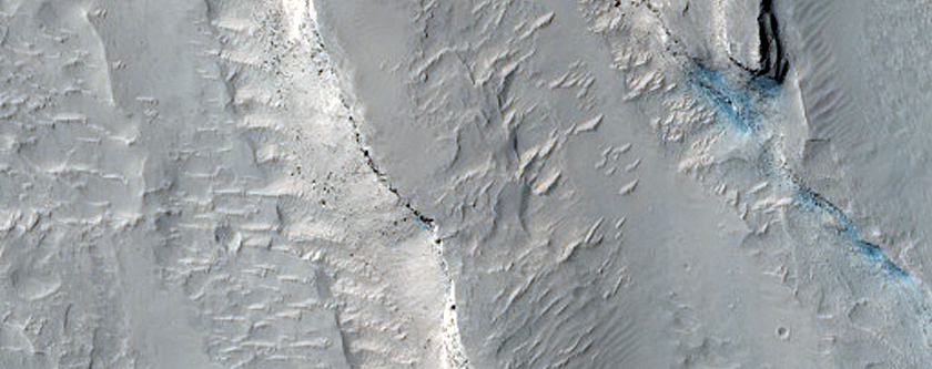 Gale Crater Terraces and Channels
