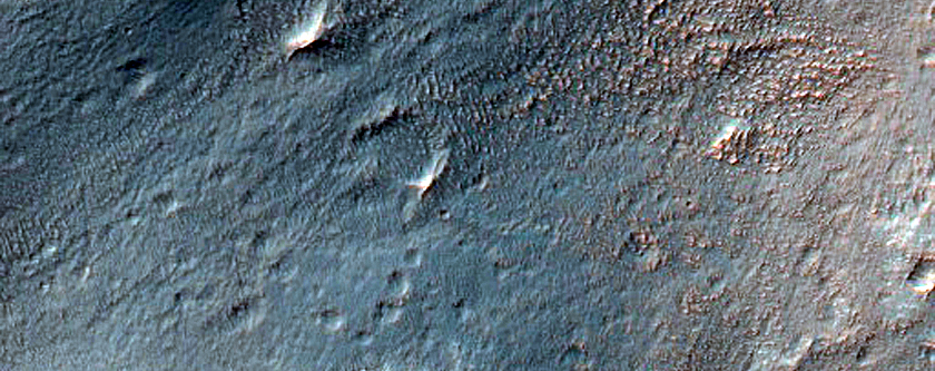 Channels on Wall of Kasimov Crater