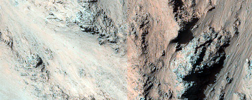 Monitor Slopes in Eos Chasma