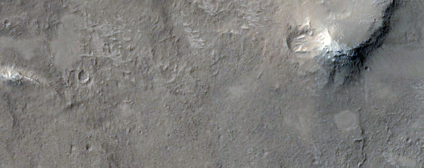 Layers near Gill Crater