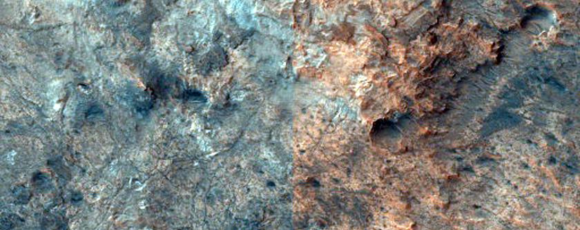 Layered Mesa near Mawrth Vallis