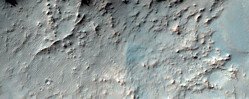 Phyllosilicates in Crater West of Schaeberle Crater