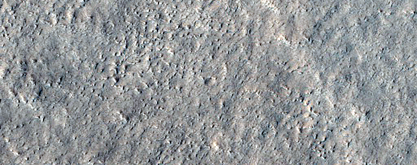 Landforms East of Arcadia Dorsa