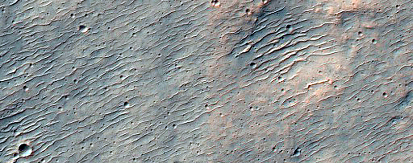 Crater Rim on Tyrrhena Patera