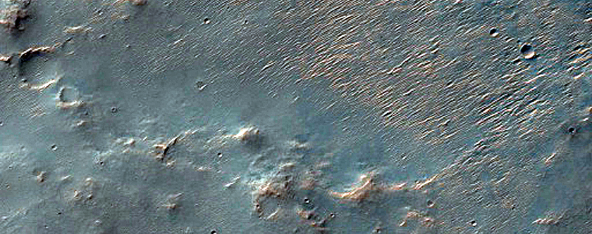 Possible Opaline Silica in Crater Ejecta
