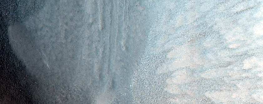 Night-Infrared-Bright Crater