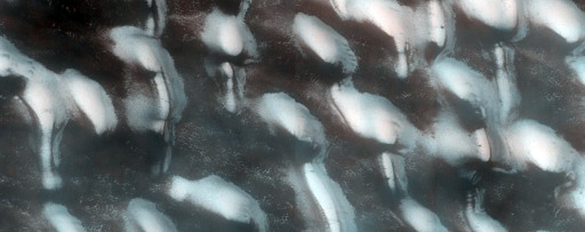 Translucent Ice on Dunes