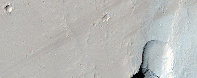 Small Shield Volcano East of Ascraeus Mons