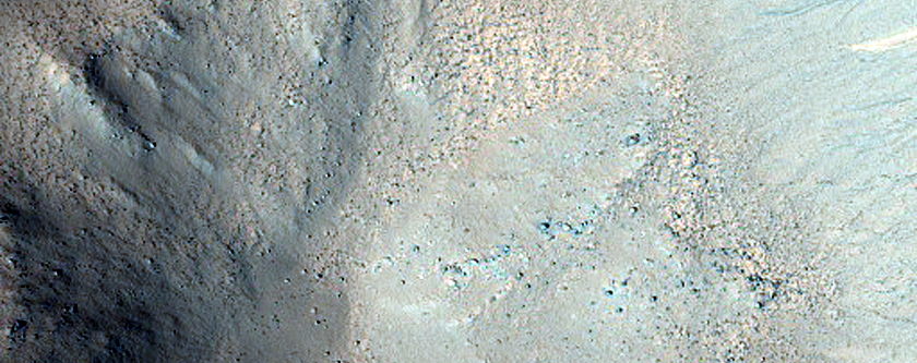 Gullies and Lobes in Crater Frost Monitoring