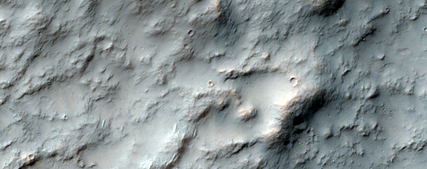 Terrain West of Dejnev Crater