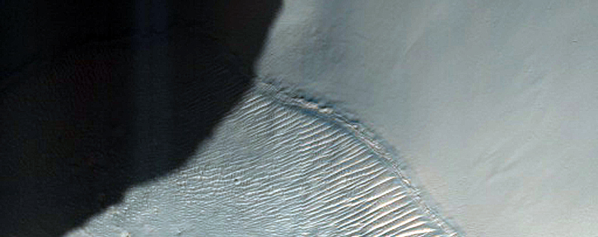 Crater in Hellas Planitia