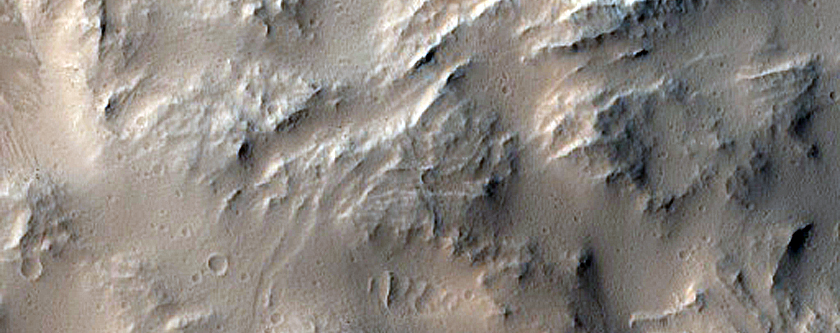 Craters North of Fesenkov Crater