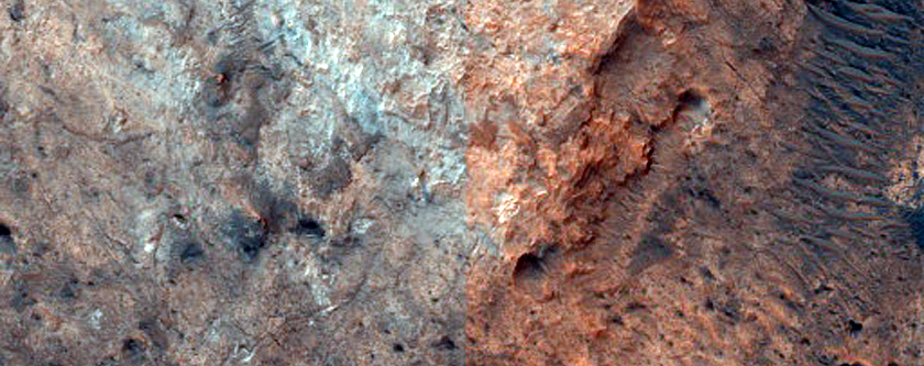 Layered Mesa near Mawrth Vallis