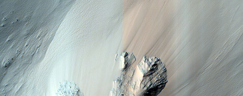 Searching for Topographic Slumps in West Eos Chasma