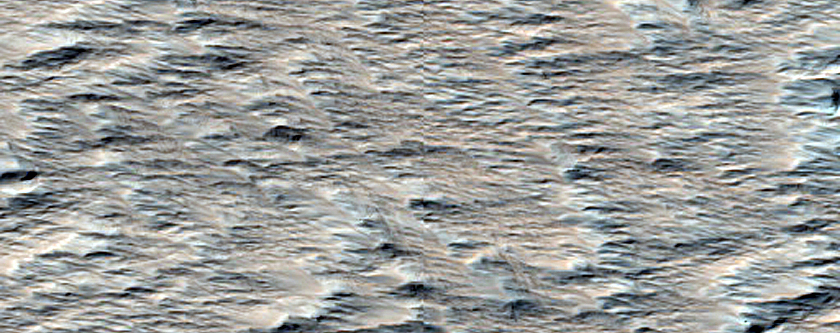 Terrain East of Gordii Dorsum