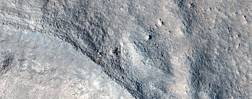 Pedestal Crater in Tinjar Valles