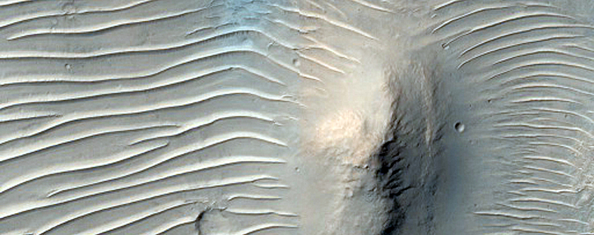 Mesas in Hesperia Planum
