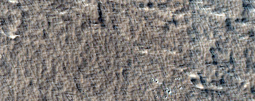 Terrain East of Gordii Dorsum