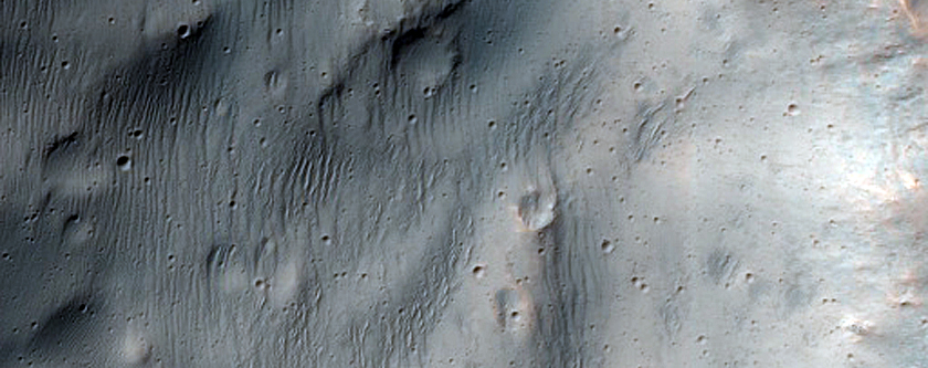 Channel on Wall of Depression in Terra Cimmeria