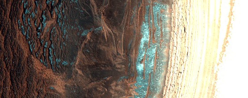 Active North Polar Layered Deposits Scarp Avalanche Monitoring Site