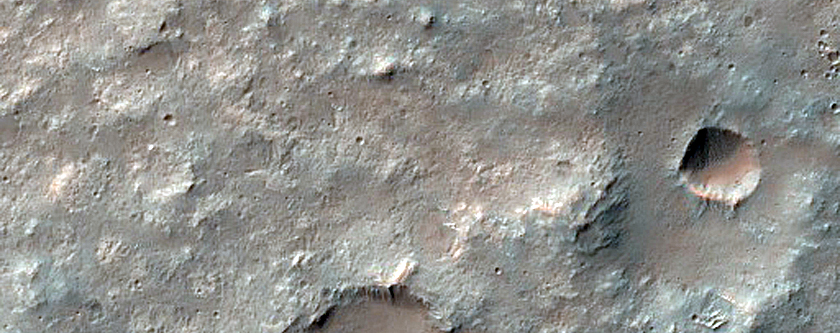 Landforms Southeast of Herschel Crater