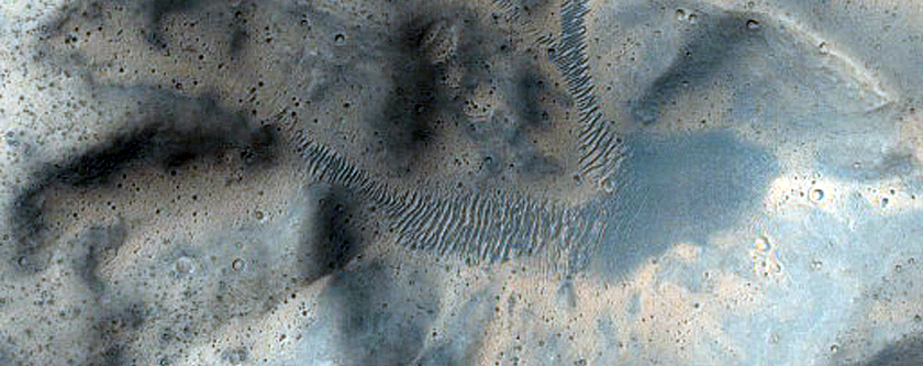 4-Kilometer Diameter Rayed Crater