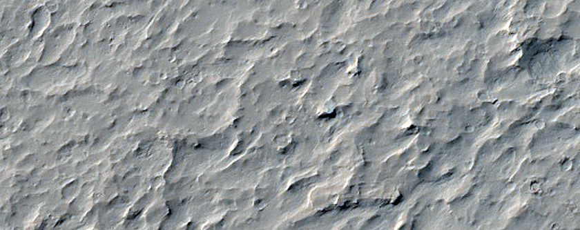 Layering in Heavily Cratered Lucus Planum Terrain