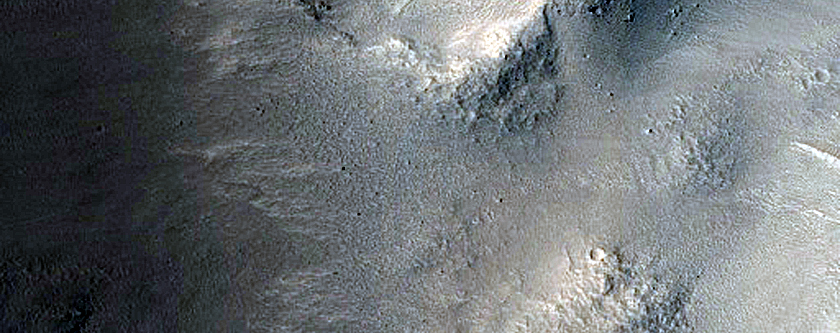 Possible Gullies on Crater Wall