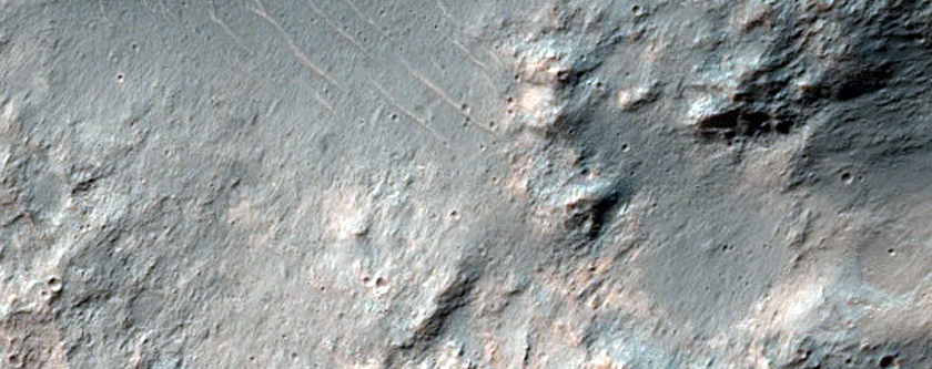Pyroxene-Rich Hills Northeast of Hellas Planitia