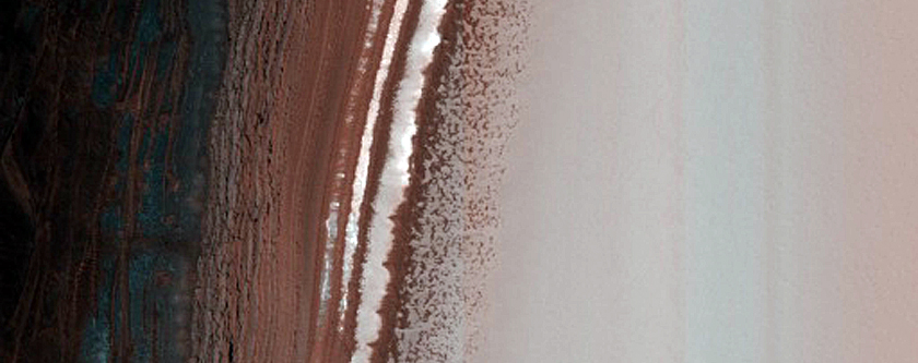 Active North Polar Layered Deposits Scarp Monitoring